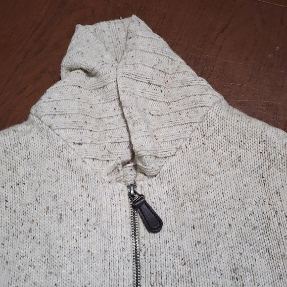Mwrona Men's Cream and Brown Sweater - Picture 6 of 11